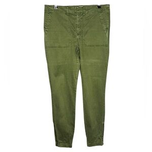 J.Crew Ankle Toothpick Super Skinny Stretch Jeans - Green -Zip. Size: 32T